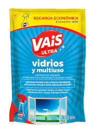 Limpiador Liquido Vais Ultra x500 ml. REPUESTO Vidrio y Multiuso