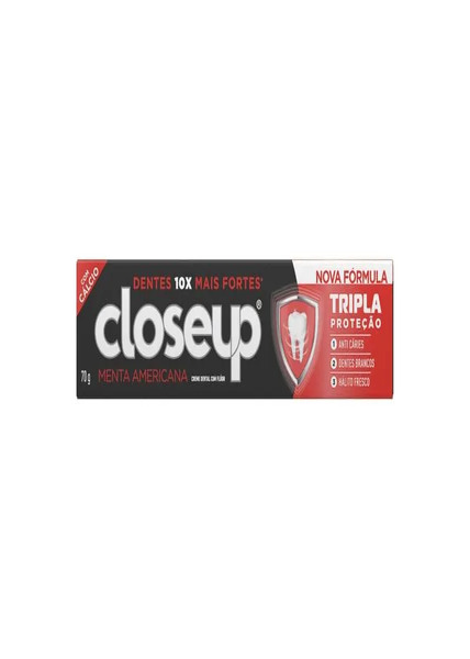 Dentrifico Close up triple proteccion MENTA AMERICANA 70g (rojo)