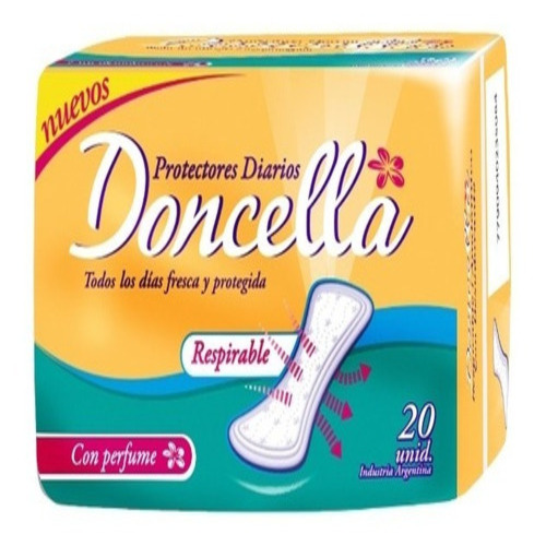 PROTECTORES DONCELLA x20 unid. AMARILLO