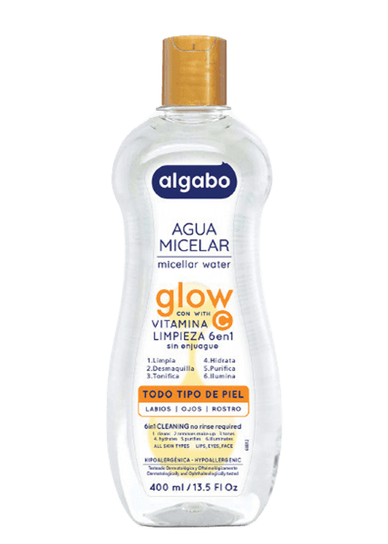 Agua Micelar Control Glow Con Vitamina C Limpieza 6 En 1 400ml.