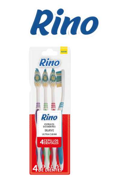 Rino Cepillo Dental Suave X4 unid.   (Caja x12)