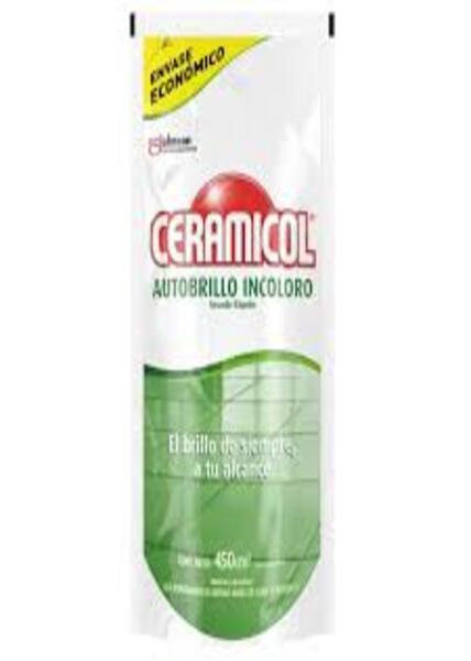 Ceramicol Autobrillo incoloro DoyPack x450ml.