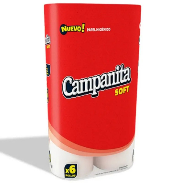 Papel higienico CAMPANITA Soft x6 rollos