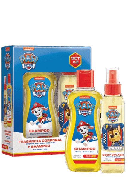  Set X2 Paw Patrol Body Splash 125ml + Shampoo 200ml