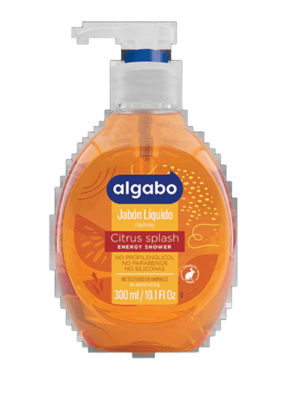 Jabon Liquido Algabo x300 ml. Citrus Splash (naranja)