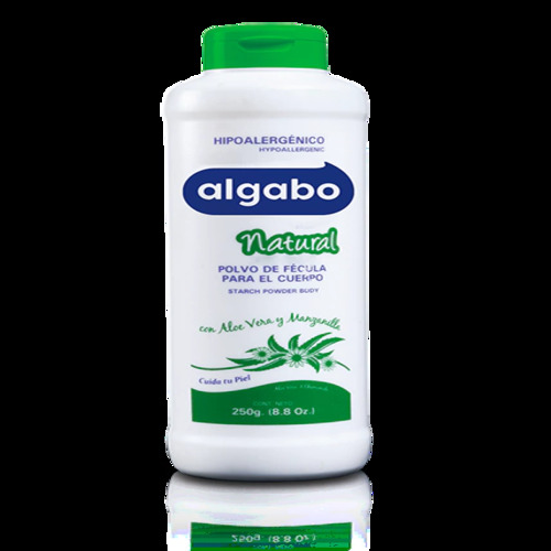 Polvo de Fecula para el Cuerpo Hipoalergenico Natural Algabo x250 grs.